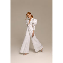 Load image into Gallery viewer, Blush Bolero Puff Long Sleeve, Blush High Waisted Trouser Flow