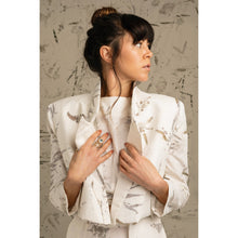 Load image into Gallery viewer, Blombos Eco Print Crop Blazer
