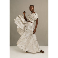 Load image into Gallery viewer, Blombos Eco Print High Waisted Skirt