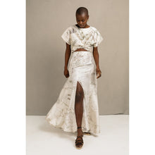 Load image into Gallery viewer, Blombos Eco Print High Waisted Skirt
