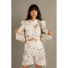 Load image into Gallery viewer, Blombos Eco Print High Waisted Bermuda Shorts