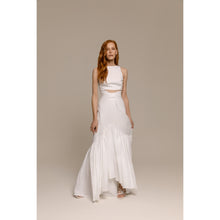 Load image into Gallery viewer, Blush Bolero Boat Neckline, Blush High Waisted Skirt