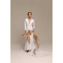 Load image into Gallery viewer, Blush Bolero Long Sleeve, Blush High Waisted Skirt Mermaid Tale