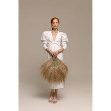 Load image into Gallery viewer, Blush Bolero Puff Long Sleeve, Blush Pencil Skirt