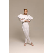 Load image into Gallery viewer, Blush Bolero Puff Long Sleeve, Blush High Waisted Trouser