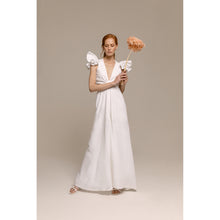 Load image into Gallery viewer, Classic Peacock Bolero, Blush High Waisted Trouser Flow