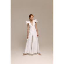 Load image into Gallery viewer, Classic Peacock Bolero, Blush High Waisted Trouser Flow