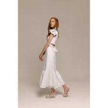 Load image into Gallery viewer, Classic Peacock Bolero Boat Neckline, Classic High Waisted Skirt