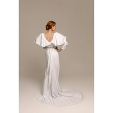 Load image into Gallery viewer, Peacock Bolero Frill with Long Sleeve, Blush High Waisted Skirt Mermaid Tail