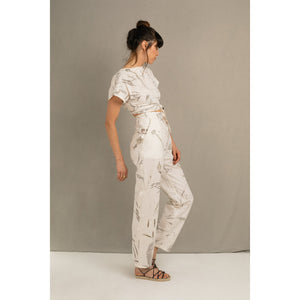 Blombos Eco Print High Waisted Trousers