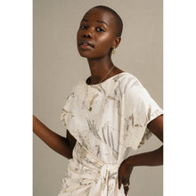Load image into Gallery viewer, Blombos Eco Print Wrap Dress
