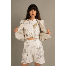 Load image into Gallery viewer, Blombos Eco Print High Waisted Bermuda Shorts

