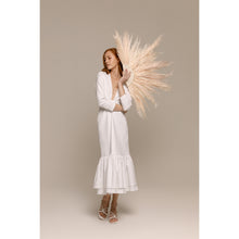 Load image into Gallery viewer, Blush Bolero Long Sleeve, Classic High Waisted Skirt
